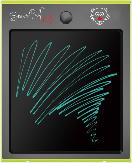 BeaverPad LCD writing device (ewriter) and Graphics Tablet - black