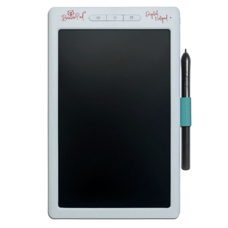 BeaverPad LCD writing tablet with save function, memory, and Bluetooth - White