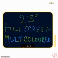 23" Multicoloured Fullscreen Bezel-less USB-C Rechargeable LCD Writing Tablet